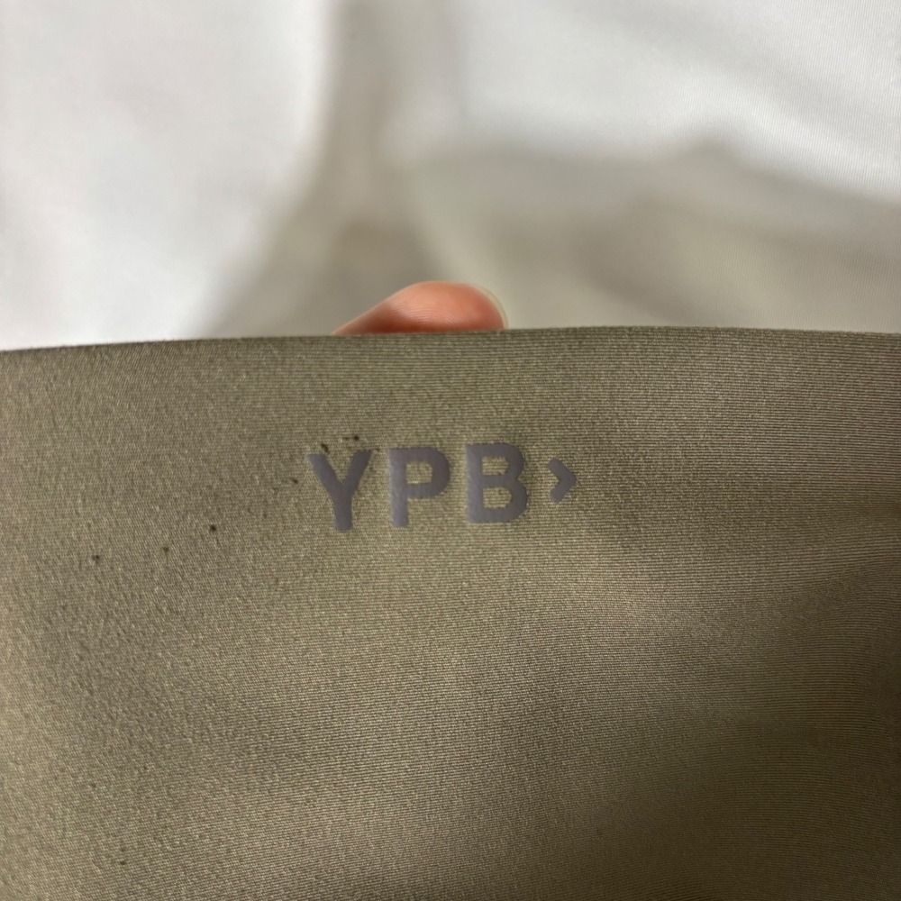 YPB sculptLUX High Rise Colorblock Leggings Olive Tan XXS Short Abercrombie - Picture 3 of 4